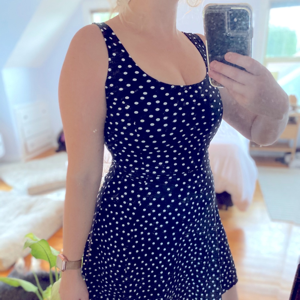 Black and White Polka Dot Dress